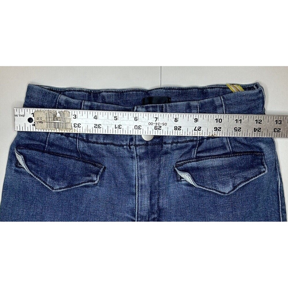 Maeve Anthropologie BOMBSHELL JEANS Women’s 26 Slim Straight High Rise Blue - Picture 6 of 7
